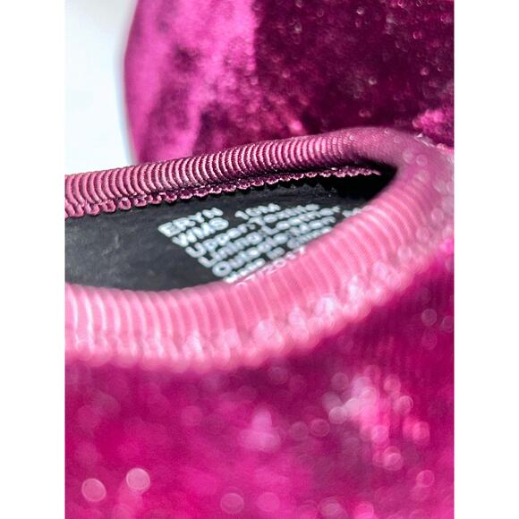 Kenneth Cole Eryn Wine Burgundy Uptown Holiday Party Velvet 2.5” Block Heel - Picture 6 of 6